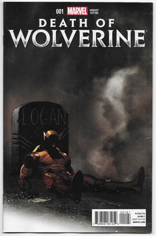 DEATH OF WOLVERINE #1 MCGUINNESS MORTAL VARIANT