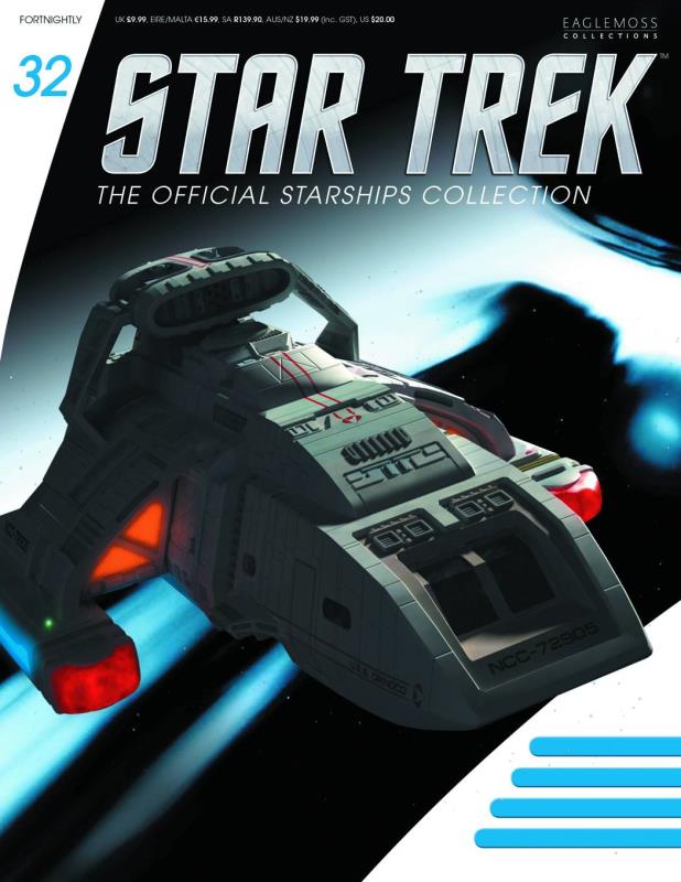 STAR TREK STARSHIPS FIG COLL MAG #32 DANUBE CLASS RUNABOUT