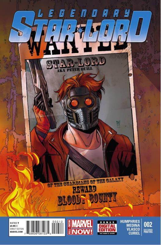 LEGENDARY STAR LORD #2 2ND PTG MEDINA VARIANT (PP #1145)