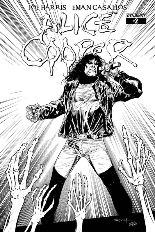 ALICE COOPER #2 RARE SYAF B&W VARIANT