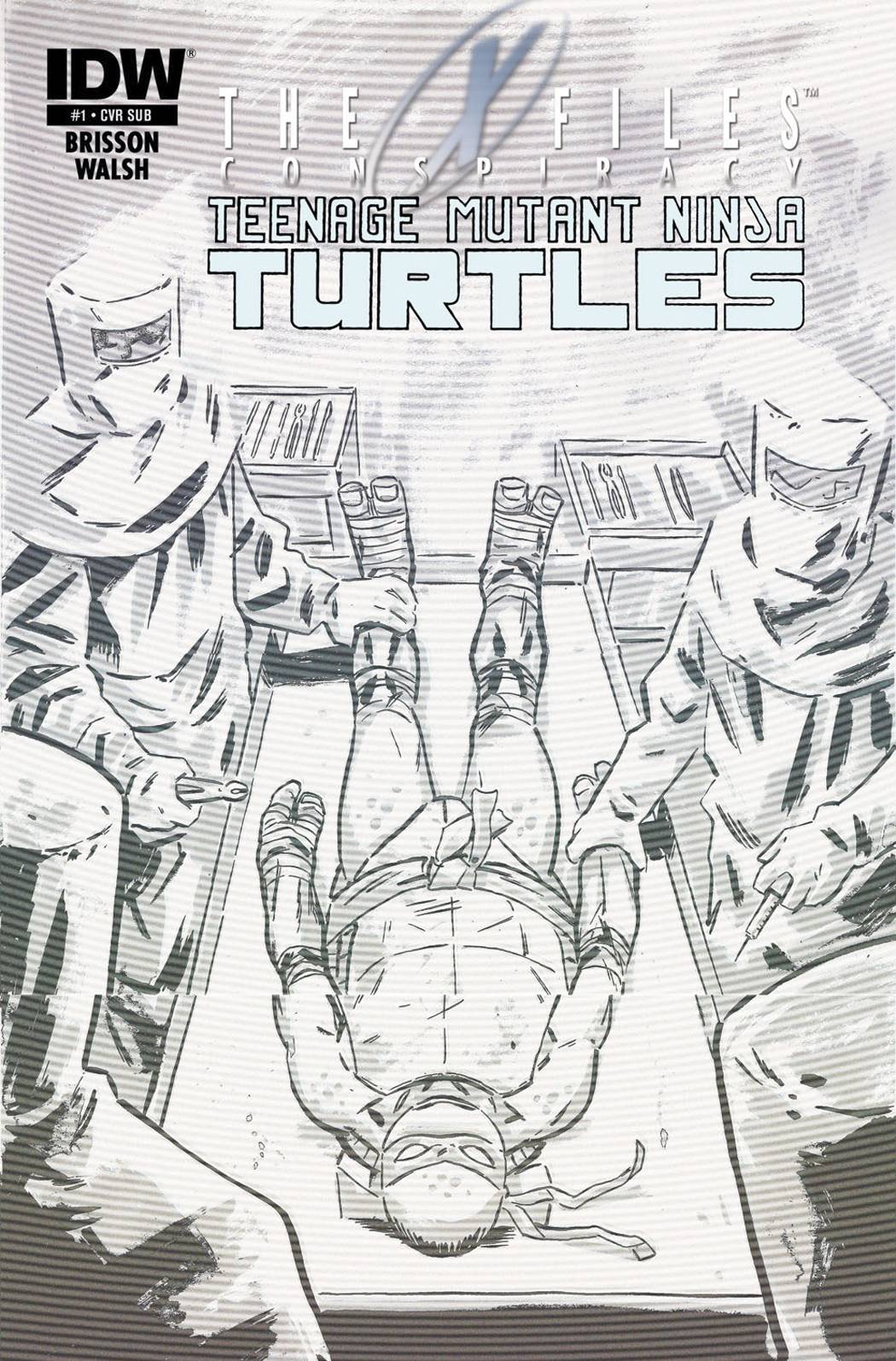 X-FILES CONSPIRACY TMNT #1 SUBSCRIPTION VARIANT