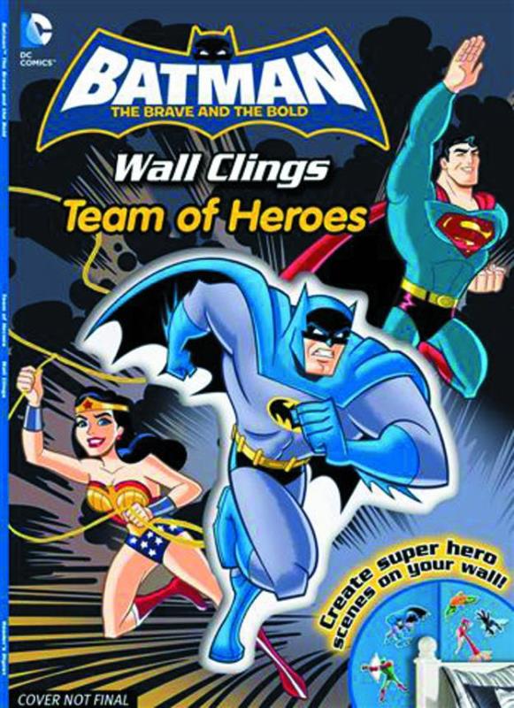 DC BATMAN TEAM OF HEROES WALL CLINGS SC