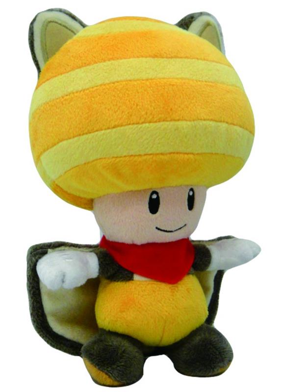 SUPER MARIO BROS SQUIRREL TOAD 8IN YELLOW PLUSH