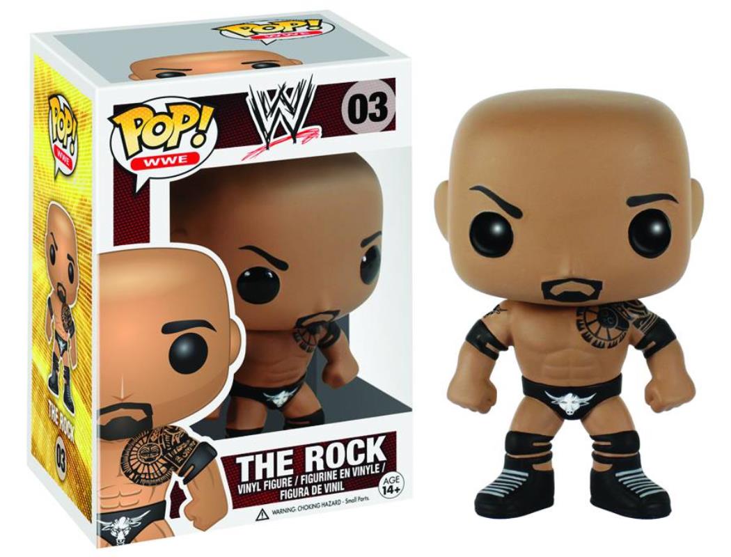 POP WWE THE ROCK VINYL FIGURE