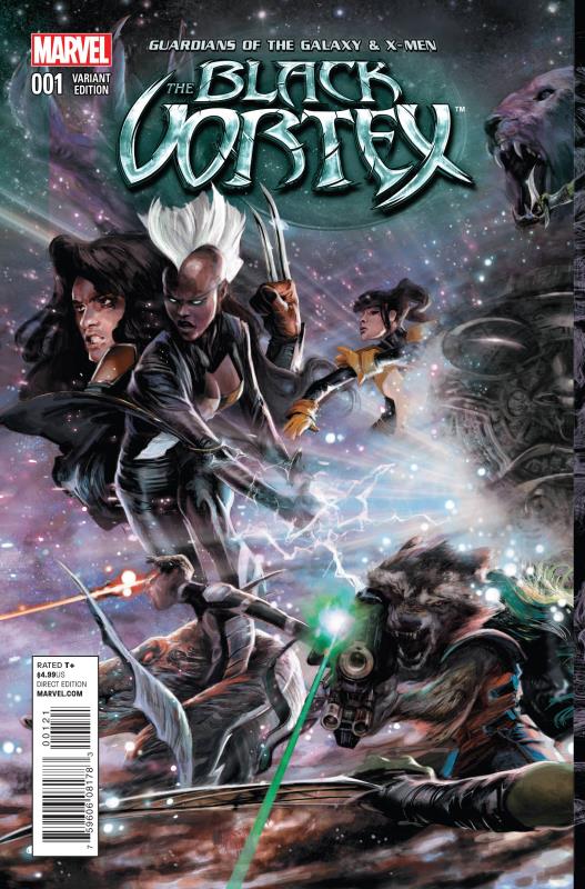 GOTG AND X-MEN BLACK VORTEX ALPHA #1 LOZANO VARIANT