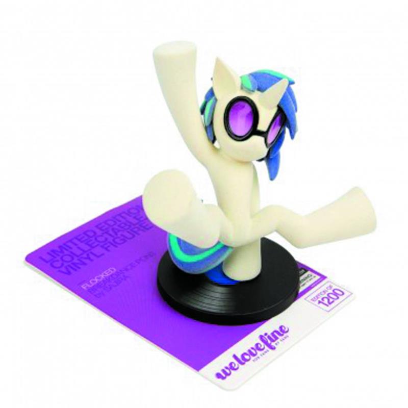 MLP DJ PON3 FLOCKED LTD ED VINYL STATUE