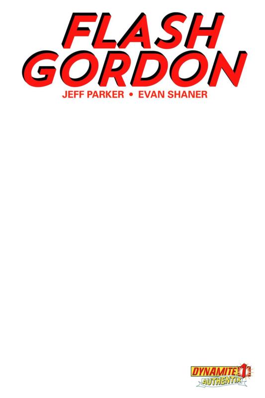 FLASH GORDON #1 BLANK AUTHENTIX CVR