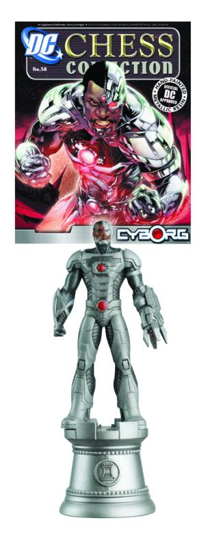 DC SUPERHERO CHESS FIG COLL MAG #58 CYBORG WHITE ROOK