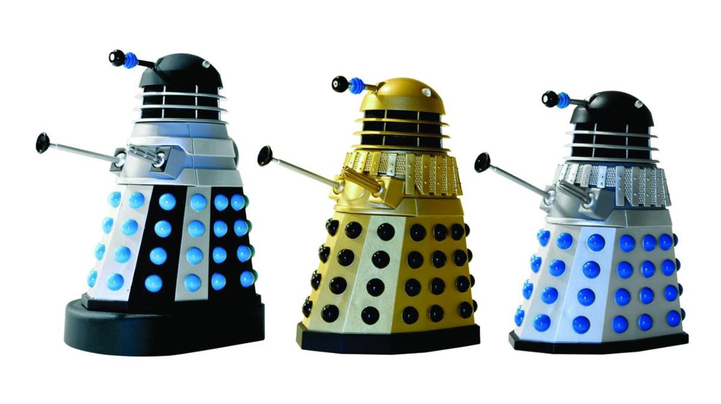 DOCTOR WHO CLASSIC DALEK ACTION FIGURE SET #2