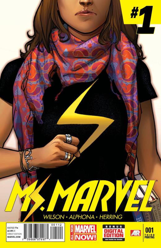 MS MARVEL #1 3RD PTG PICHELLI VARIANT ANMN (PP #1121)