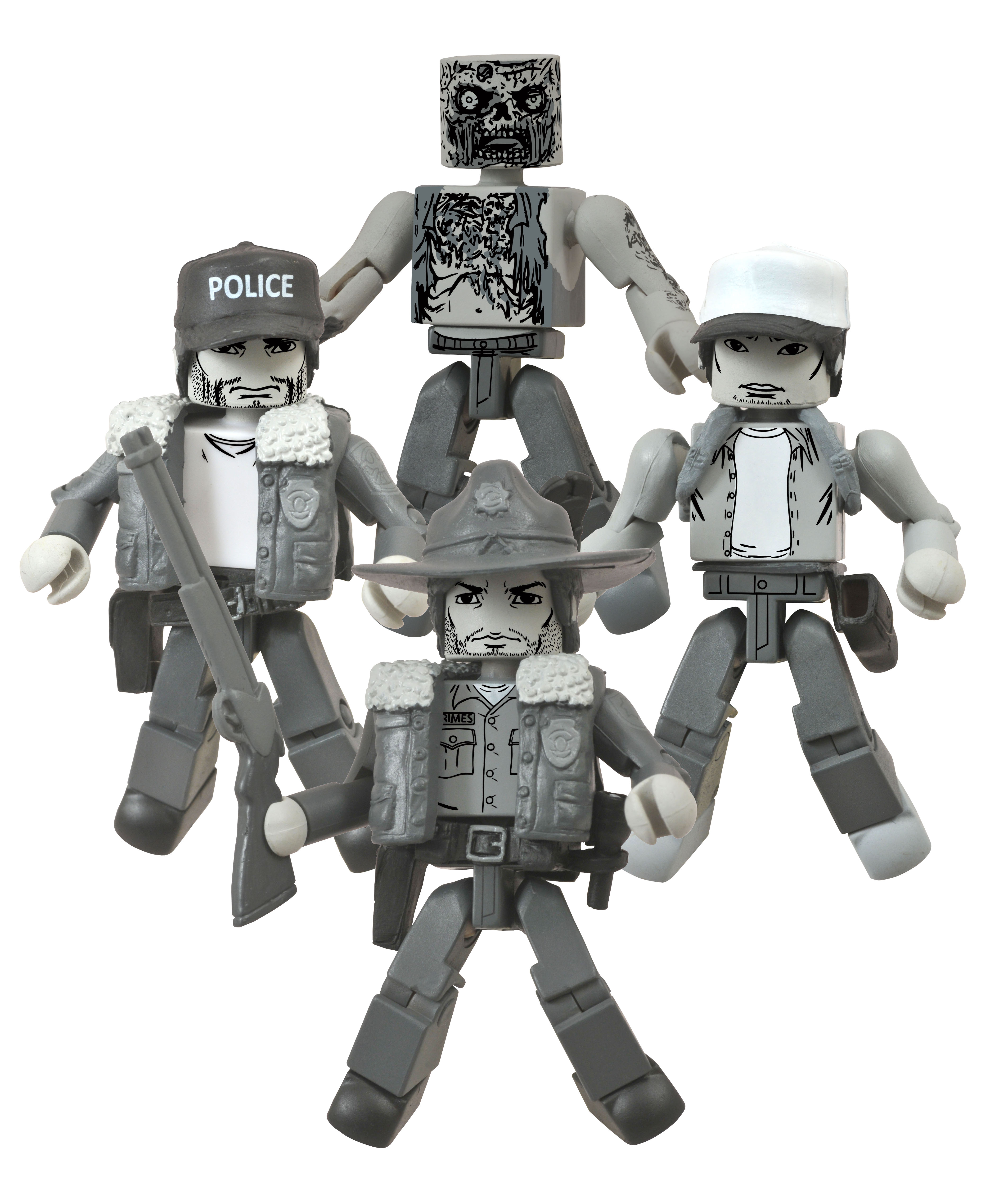 THE WALKING DEAD MINIMATES: DAYS GONE BYE B&W SDCC 2014 EXCLUSIVE BOX SET