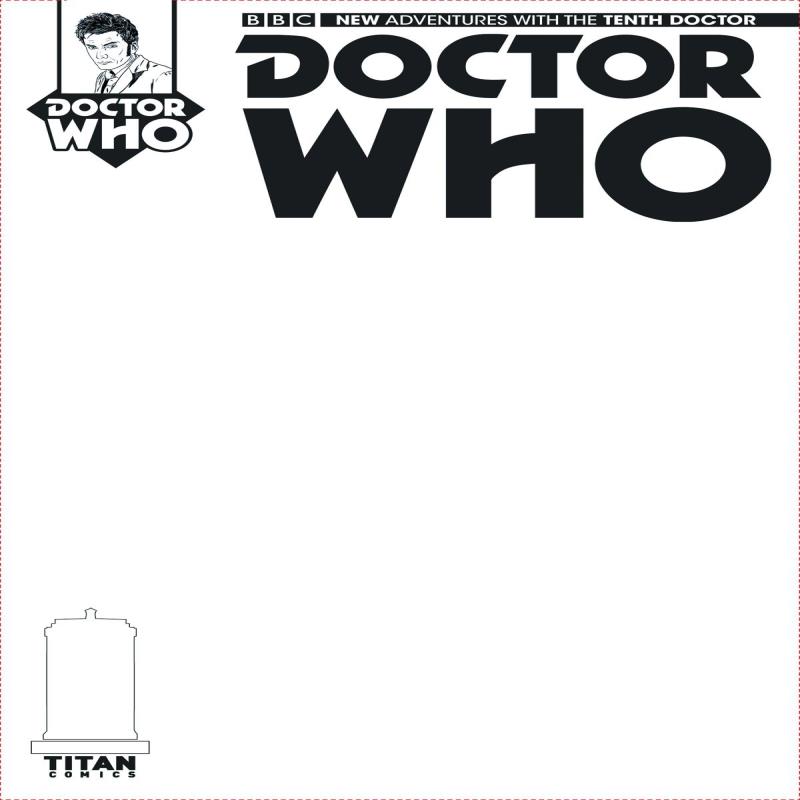 DOCTOR WHO 10TH #1 BLANK SKETCH CVR