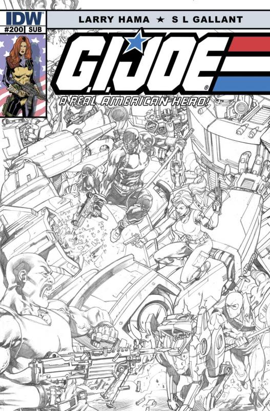 GI JOE A REAL AMERICAN HERO #200 SUBSCRIPTION VARIANT