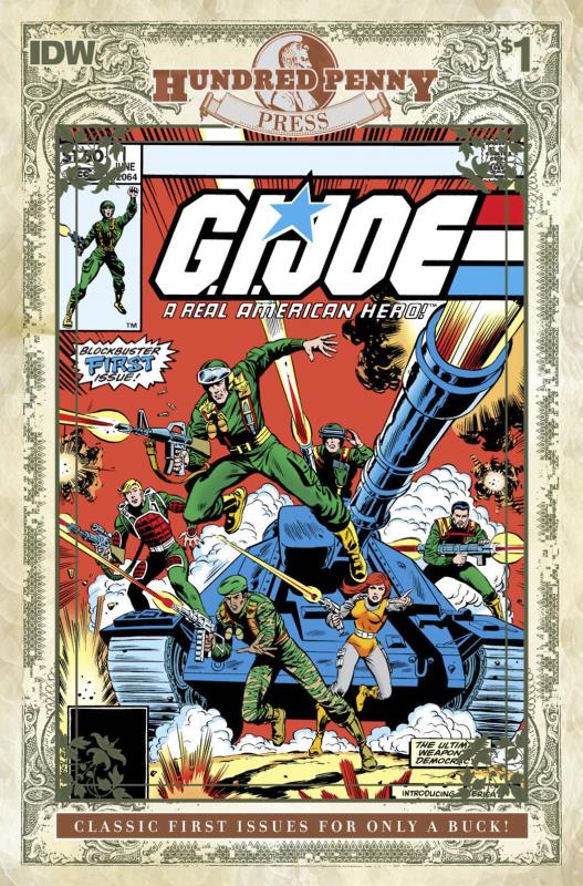 GI JOE A REAL AMERICAN HERO 1982 #1 100 PENNY PRESS ED