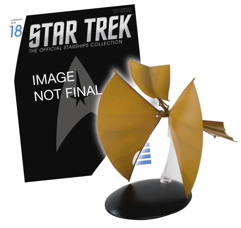 STAR TREK STARSHIPS FIG COLL MAG #18 BAJORAN LIGHT SHIP