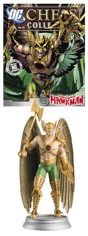 DC SUPERHERO CHESS FIG COLL MAG #56 SAVAGE HAWKMAN WHITE PAWN