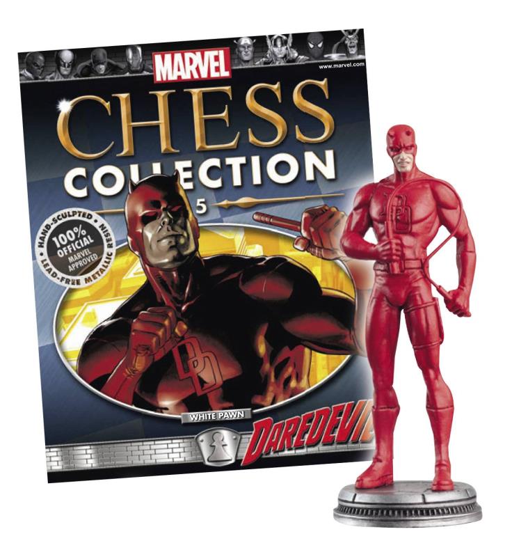 MARVEL CHESS FIG COLL MAG #5 DAREDEVIL WHITE PAWN