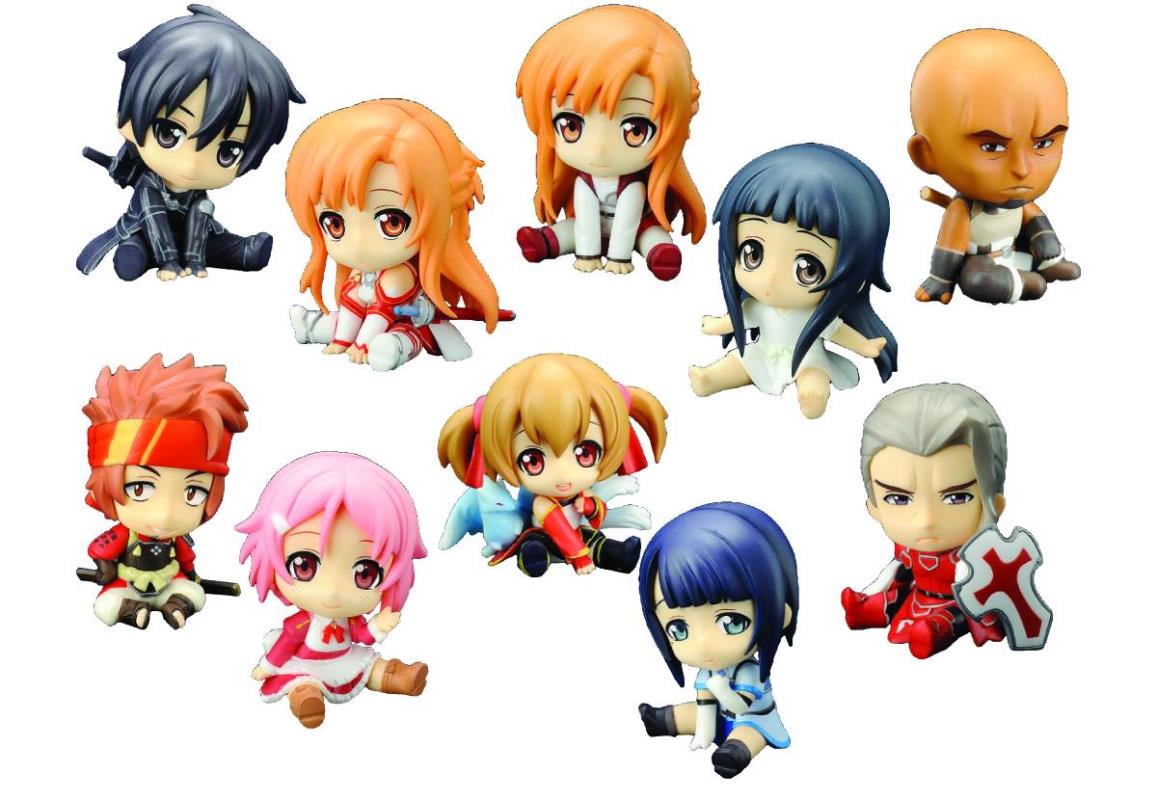 SWORD ART ONLINE PETANKO MINI TRADING FIGURES