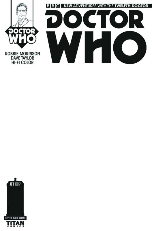 DOCTOR WHO 12TH #1 BLANK SKETCH CVR