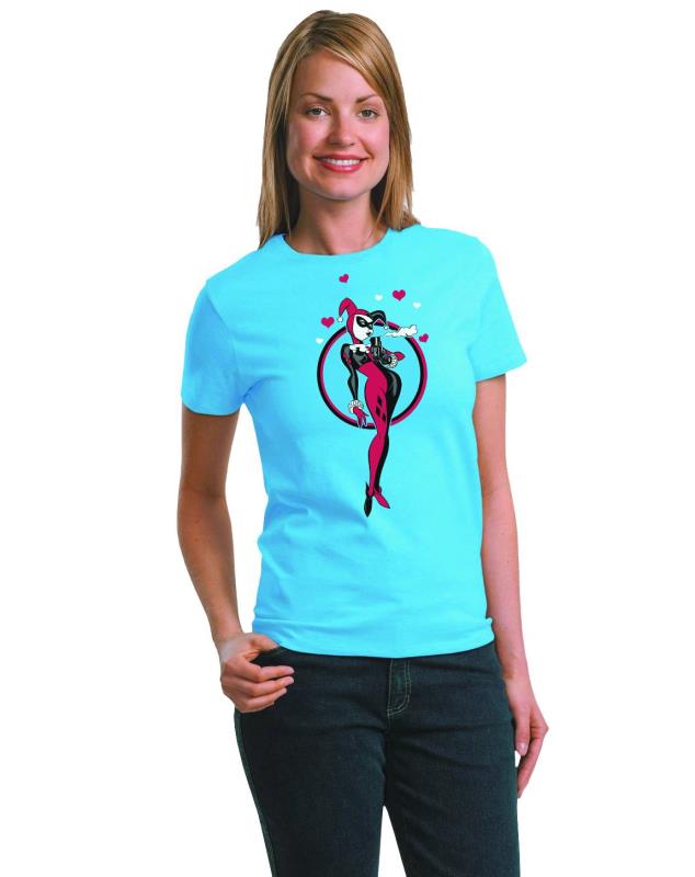 HARLEY QUINN SMOKIN WOMENS T-SHIRT SM