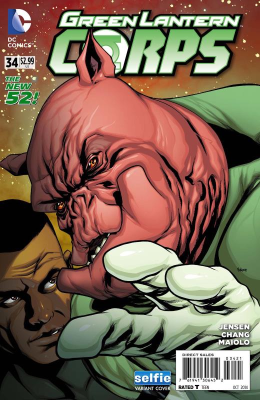 GREEN LANTERN CORPS #34 DCU SELFIE VARIANT ED (UPRISING)