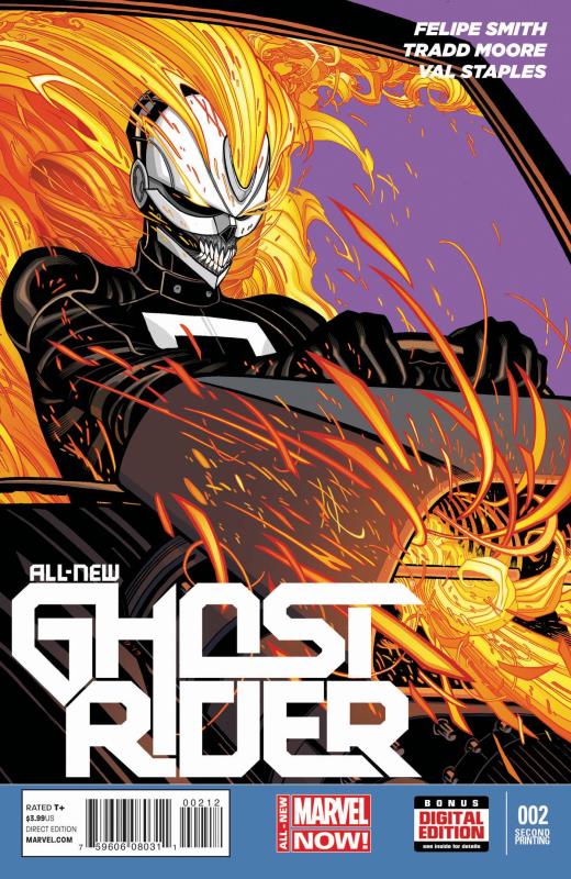 ALL NEW GHOST RIDER #2 2ND PTG MOORE VARIANT (PP #1124)