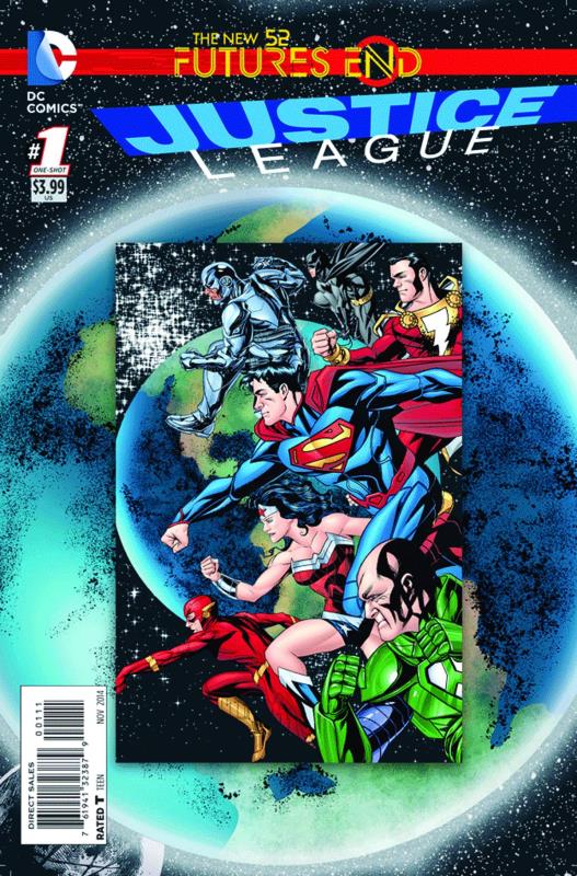 JUSTICE LEAGUE FUTURES END #1 3D Cover