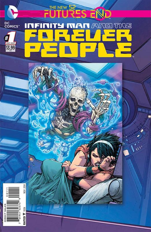 INFINITY MAN AND THE FOREVER PEOPLE FUTURES END #1 3-D Cover