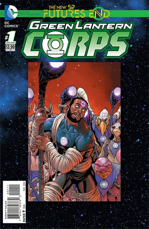GREEN LANTERN CORPS FUTURES END #1 3-D Cover