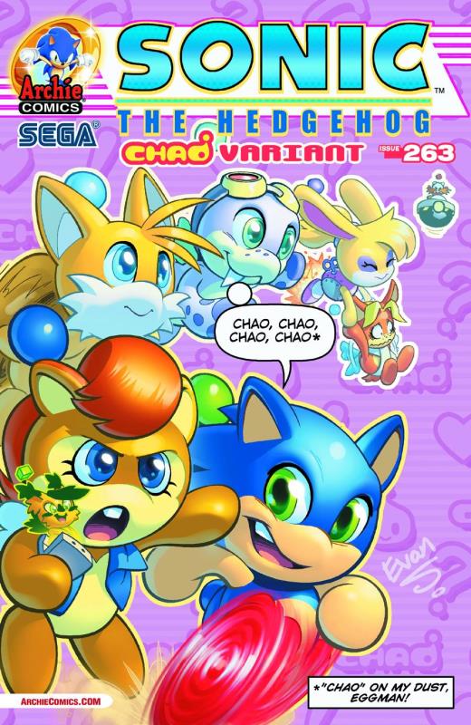 SONIC THE HEDGEHOG #263 CHAO-TASTIC VARIANT CVR