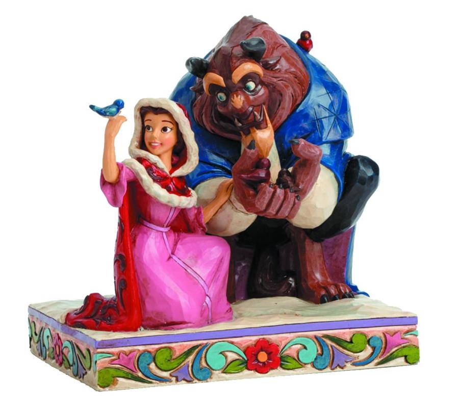 DISNEY TRADITIONS BELLE & THE BEAST IN WINTER