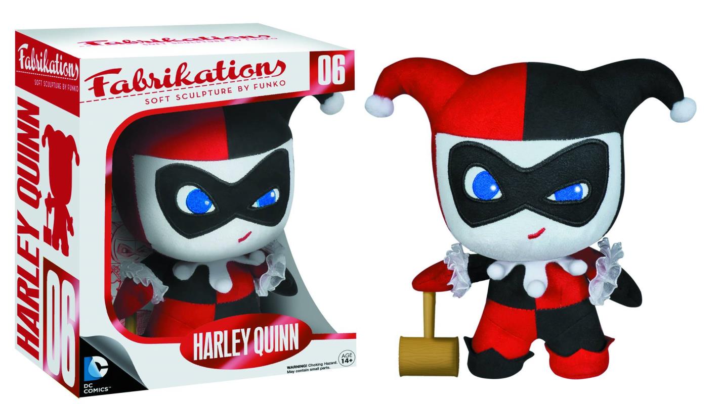 FABRIKATIONS HARLEY QUINN SOFT SCULPT PLUSH FIG