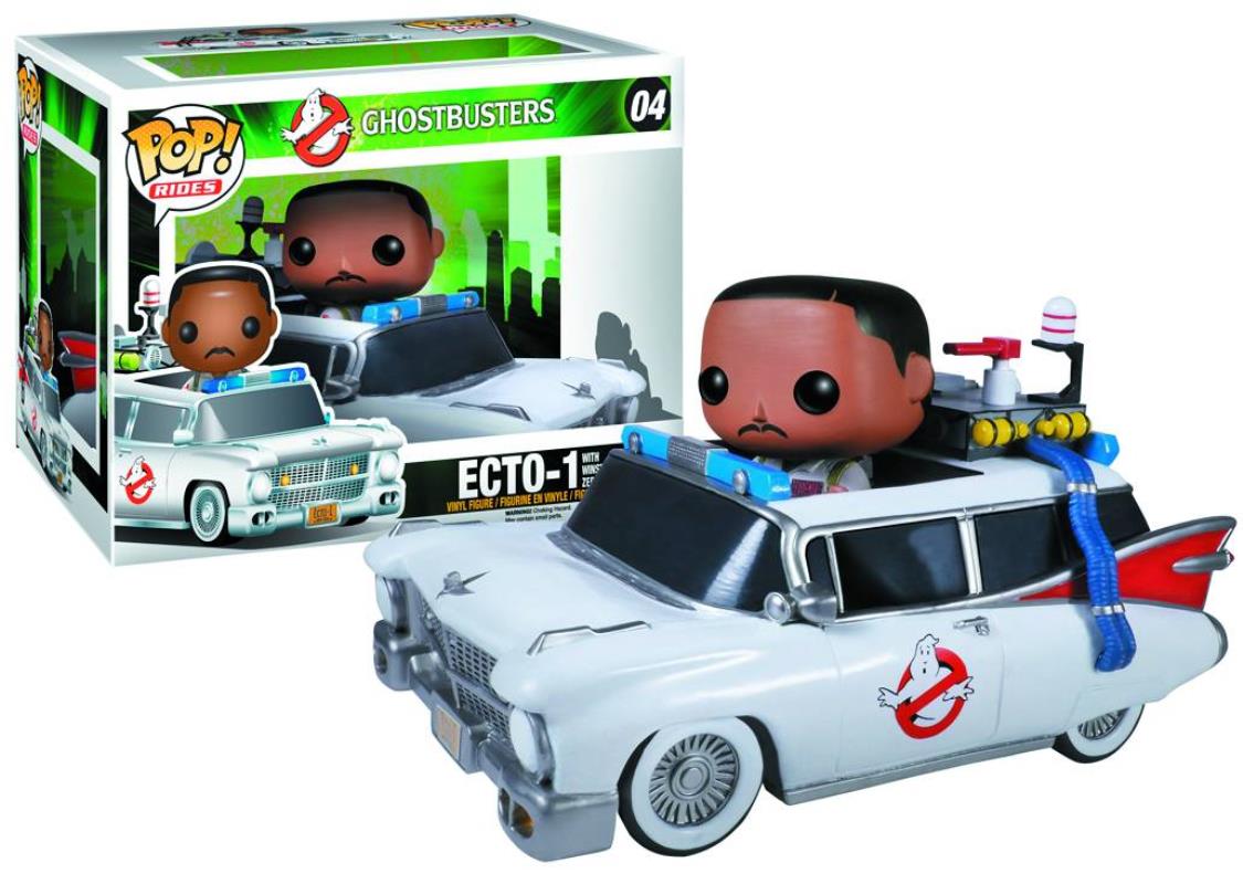 POP RIDES GHOSTBUSTERS ECTO-1/WINSTON VINYL FIGURE