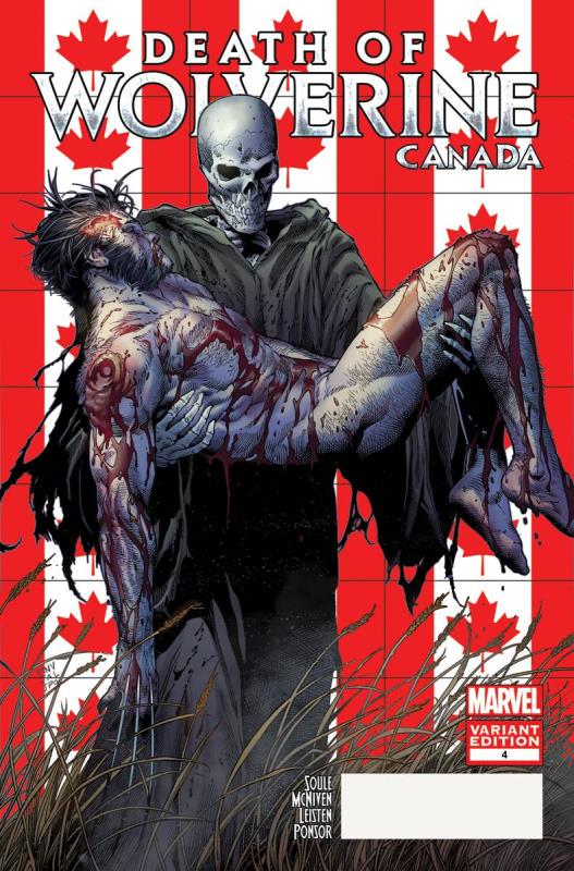 DEATH OF WOLVERINE #4 (OF 4) MCNIVEN CANADA VARIANT