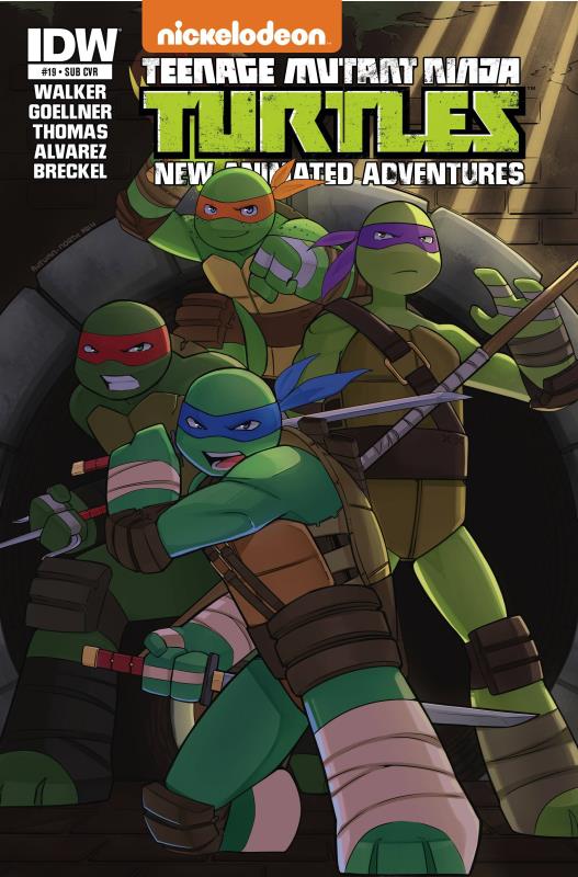 TMNT NEW ANIMATED ADVENTURES #19 SUBSCRIPTION VARIANT