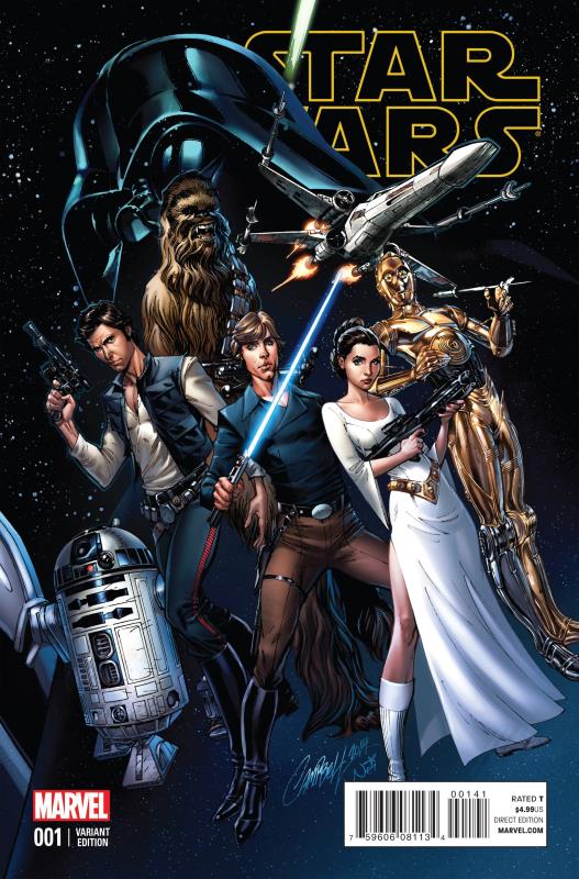 STAR WARS #1 1:50 CAMPBELL CONNECTING VARIANT A