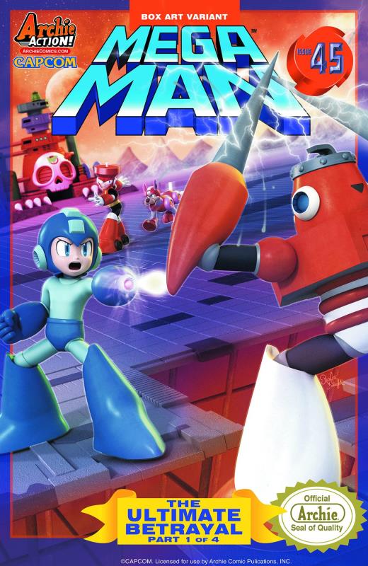 MEGA MAN #45 BOX ART VARIANT CVR