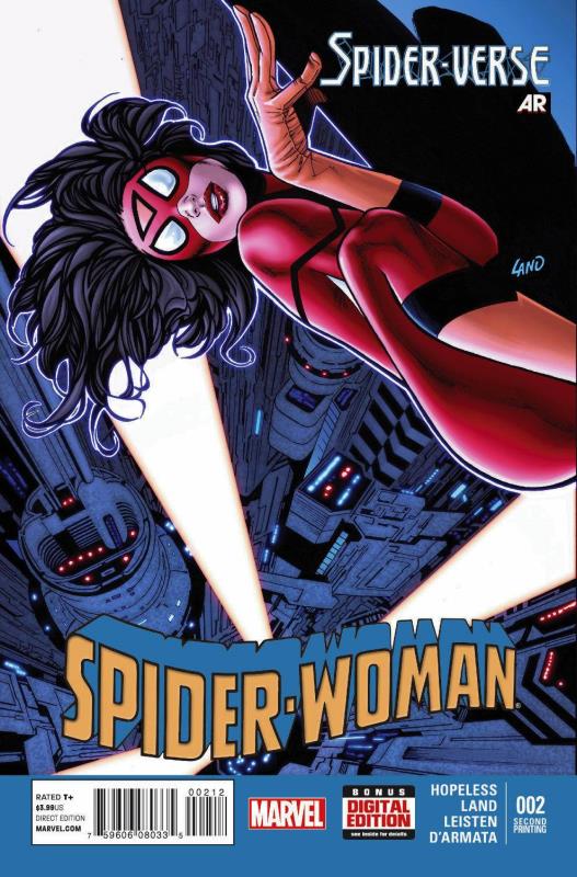 SPIDER-WOMAN #2 2ND PTG LAND VARIANT SV (PP #1161)