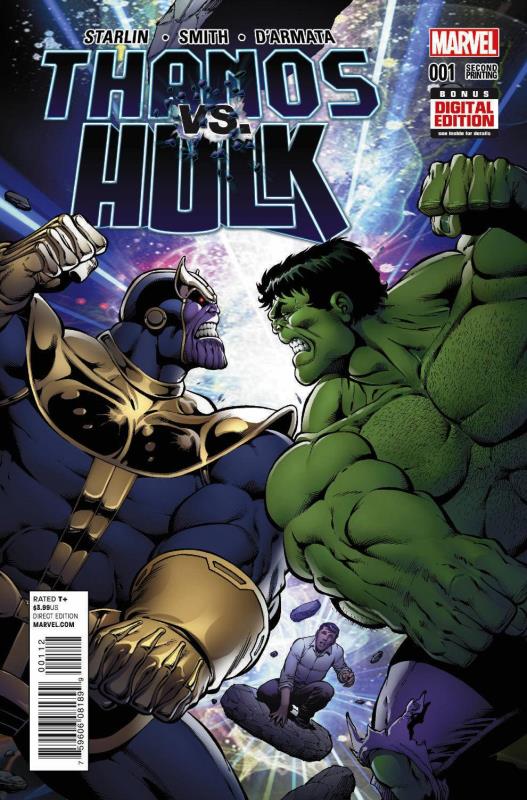 THANOS VS HULK #1 (OF 4) 2ND PTG STARLIN VARIANT (PP #1161)