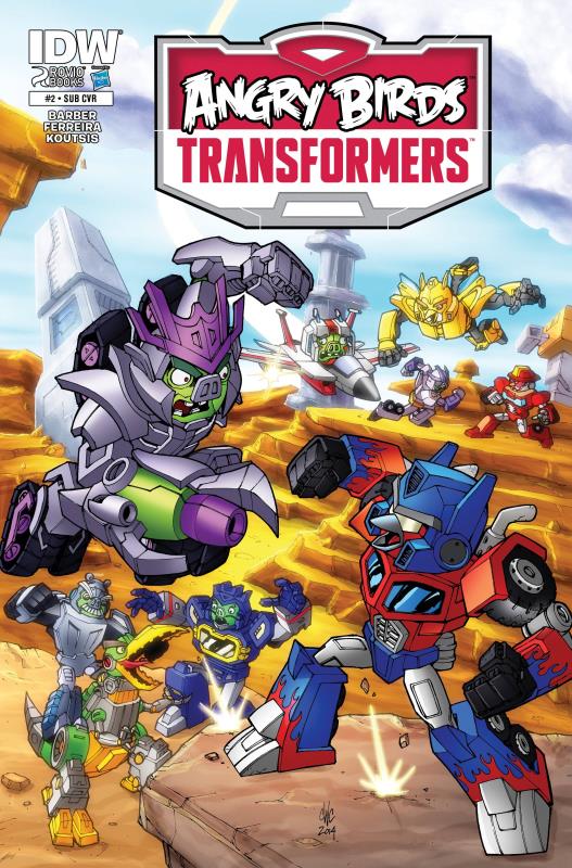 ANGRY BIRDS TRANSFORMERS #2 (OF 4) SUBSCRIPTION VARIANT