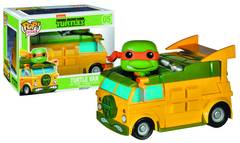 POP RIDES TMNT TURTLE VAN/PIZZA MIKEY VINYL FIGURE