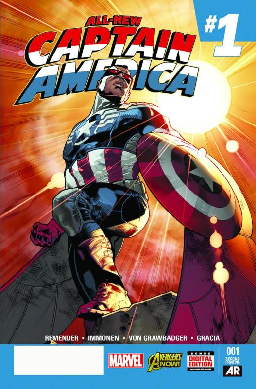 ALL NEW CAPTAIN AMERICA #1 2ND PTG IMMONEN VARIANT (PP #1155)