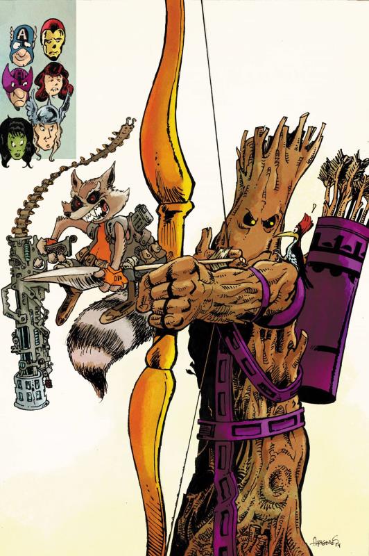 AVENGERS WORLD #15 ROCKET RACCOON AND GROOT VARIANT