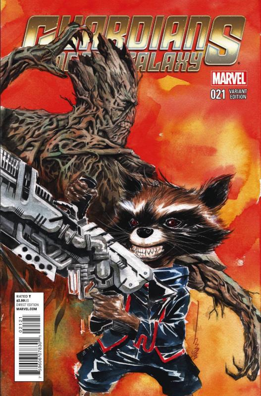 GUARDIANS OF GALAXY #21 ROCKET RACCOON AND GROOT VARIANT