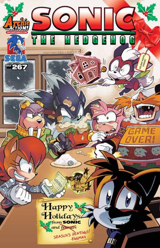 SONIC THE HEDGEHOG #267 HOLIDAY HAVOC VARIANT CVR