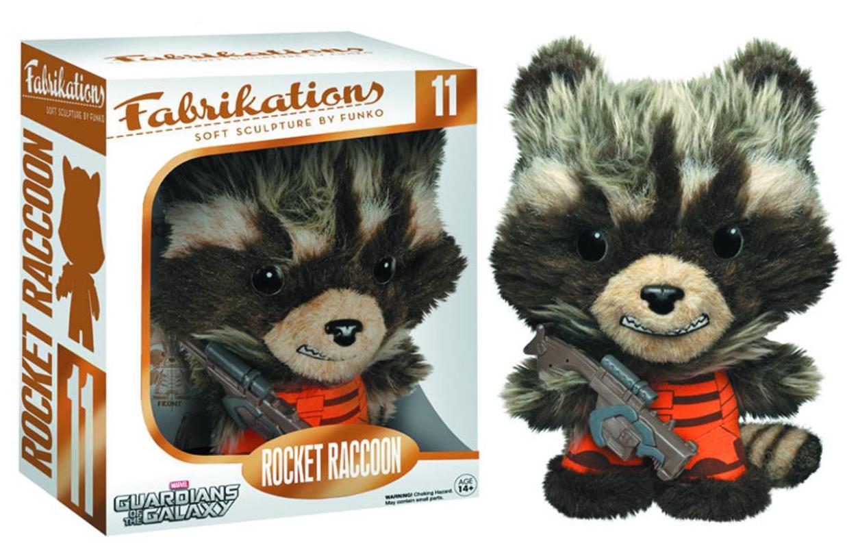 FABRIKATIONS GOTG ROCKET RACCOON SOFT SCULPT PLUSH FIG