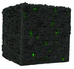 STAR TREK ATTACK WING OVERSIZED BORG CUBE EXP