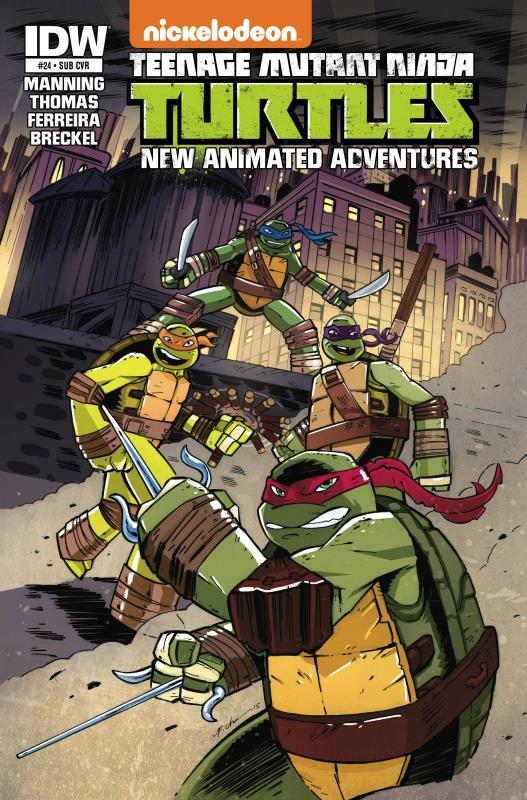 TMNT NEW ANIMATED ADVENTURES #24 SUBSCRIPTION VARIANT