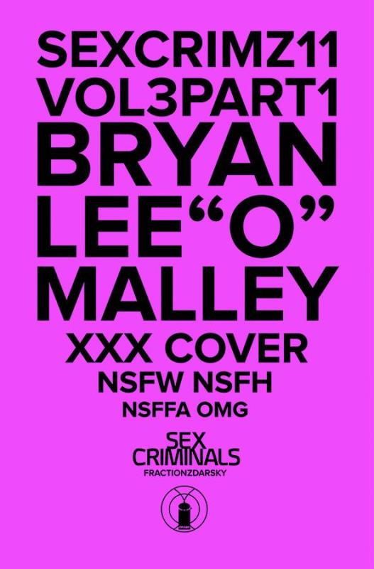 SEX CRIMINALS #11 BRYAN LEE OMALLY XXX VARIANT (MR)