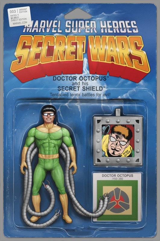 SECRET WARS #3 (OF 8) CHRISTOPHER ACTION FIGURE VARIANT